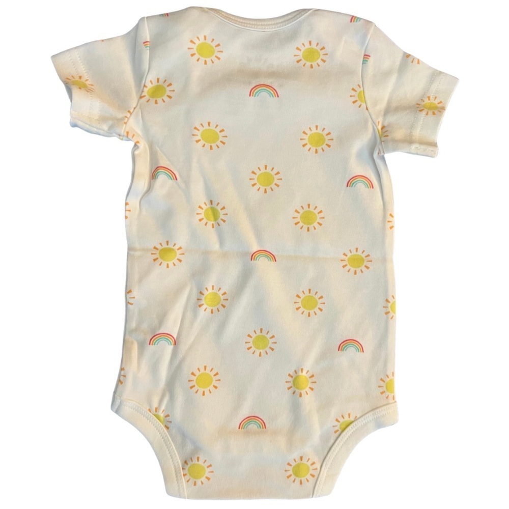 Primary Baby Organic Cotton Rainbow Suns Onesie | 3–6 Months | NWT - Picture 4 of 5